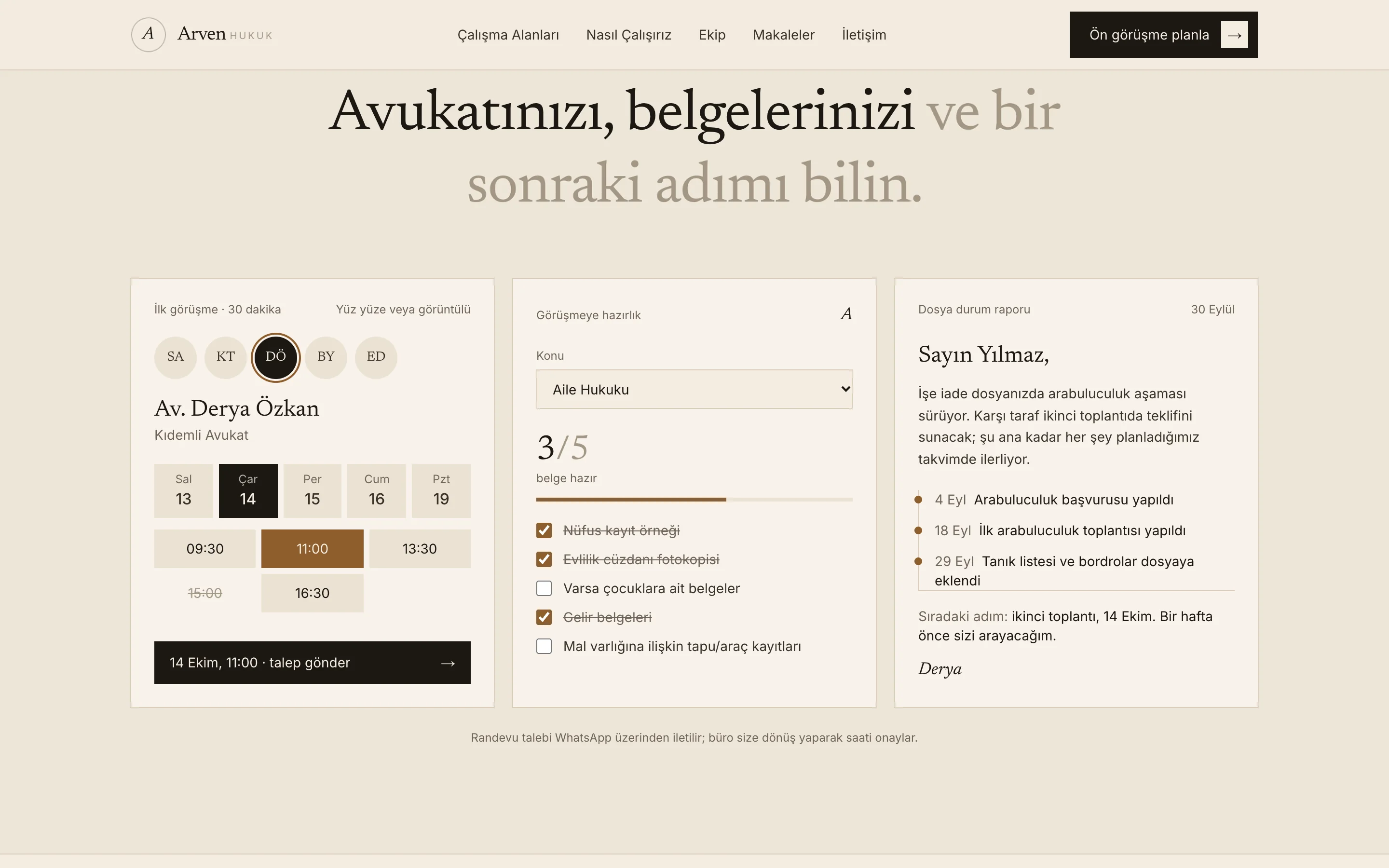 Arven Hukuk - Editoryal Hukuk Bürosu Sitesi ekran görüntüsü 2