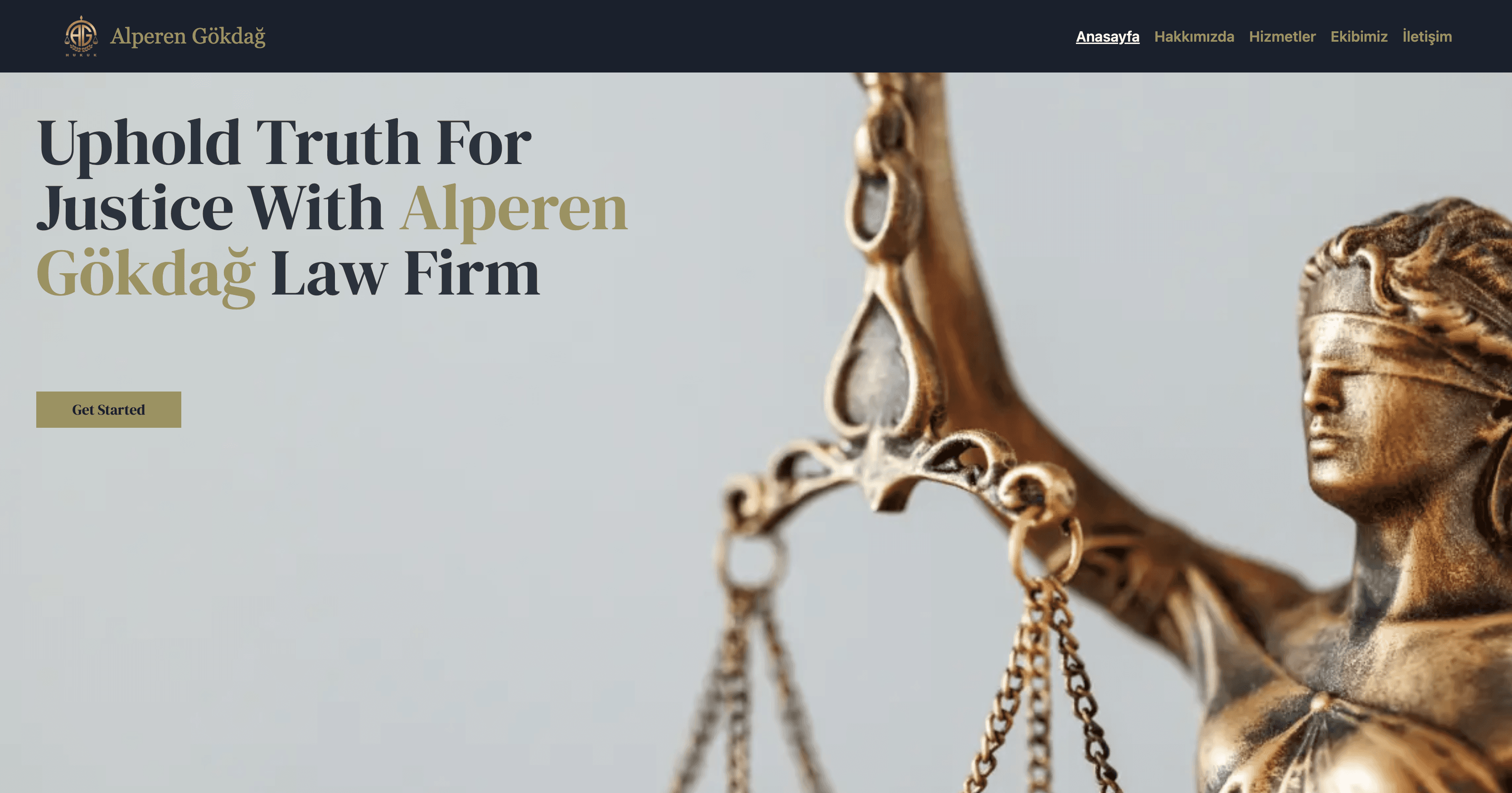 LexisFirm - Hukuk Bürosu ve Avukatlık Web Sitesi ekran görüntüsü