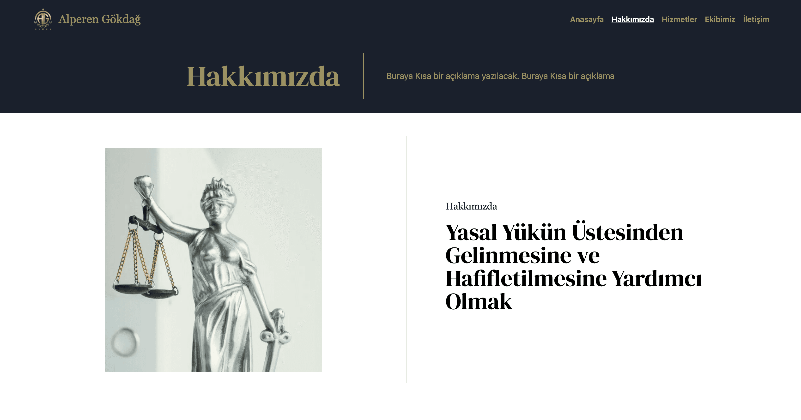 LexisFirm - Hukuk Bürosu ve Avukatlık Web Sitesi ekran görüntüsü 2