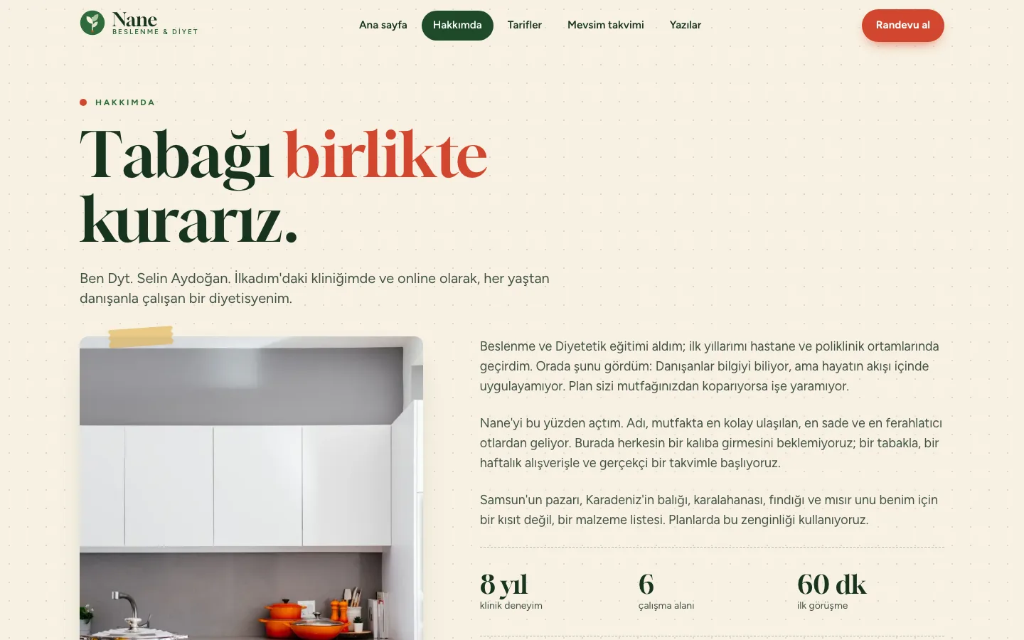 Nane Beslenme — Diyetisyen Sitesi ekran görüntüsü 3
