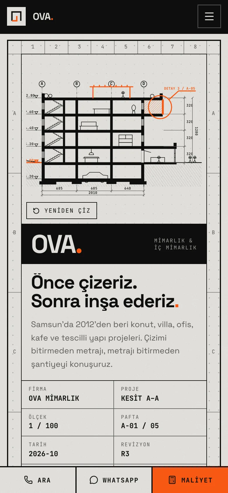 OVA Mimarlık — Mimarlık ve İç Mimarlık Ofisi Sitesi ekran görüntüsü 5