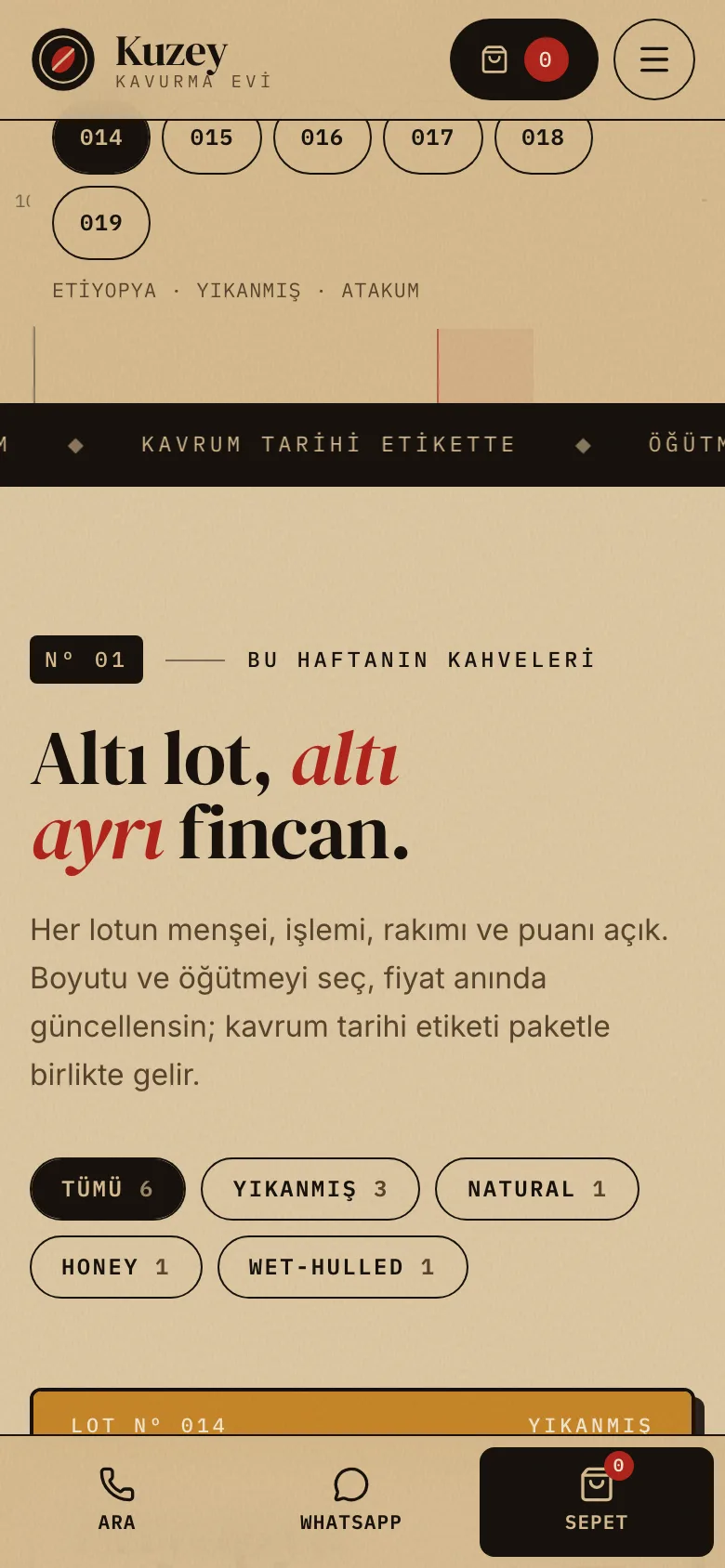 Kuzey Kavurma Evi — Nitelikli Kahve Kavurucu Sitesi ekran görüntüsü 6