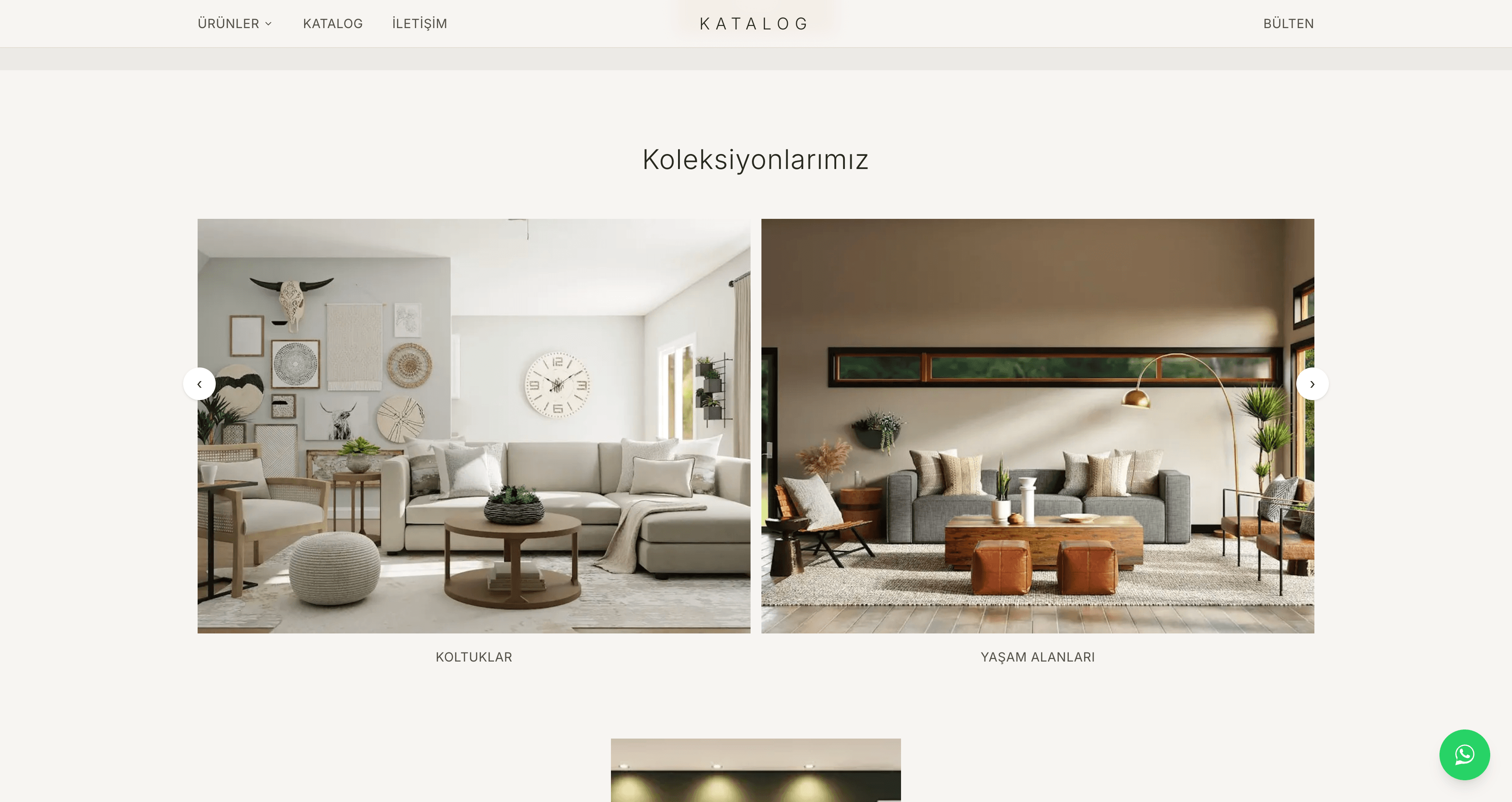 Modern Mobilya Katalog Sitesi ekran görüntüsü 3