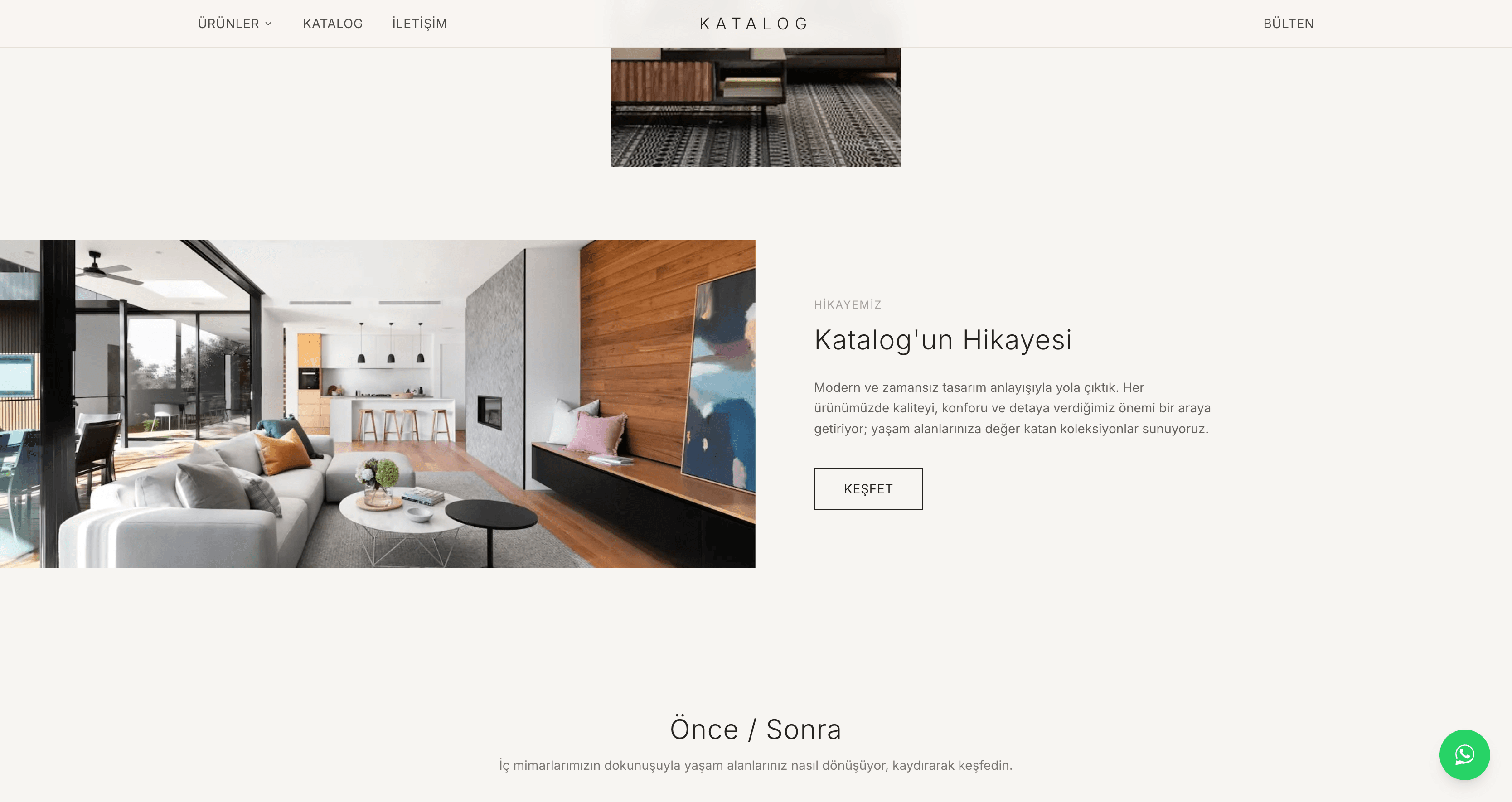 Modern Mobilya Katalog Sitesi ekran görüntüsü 4