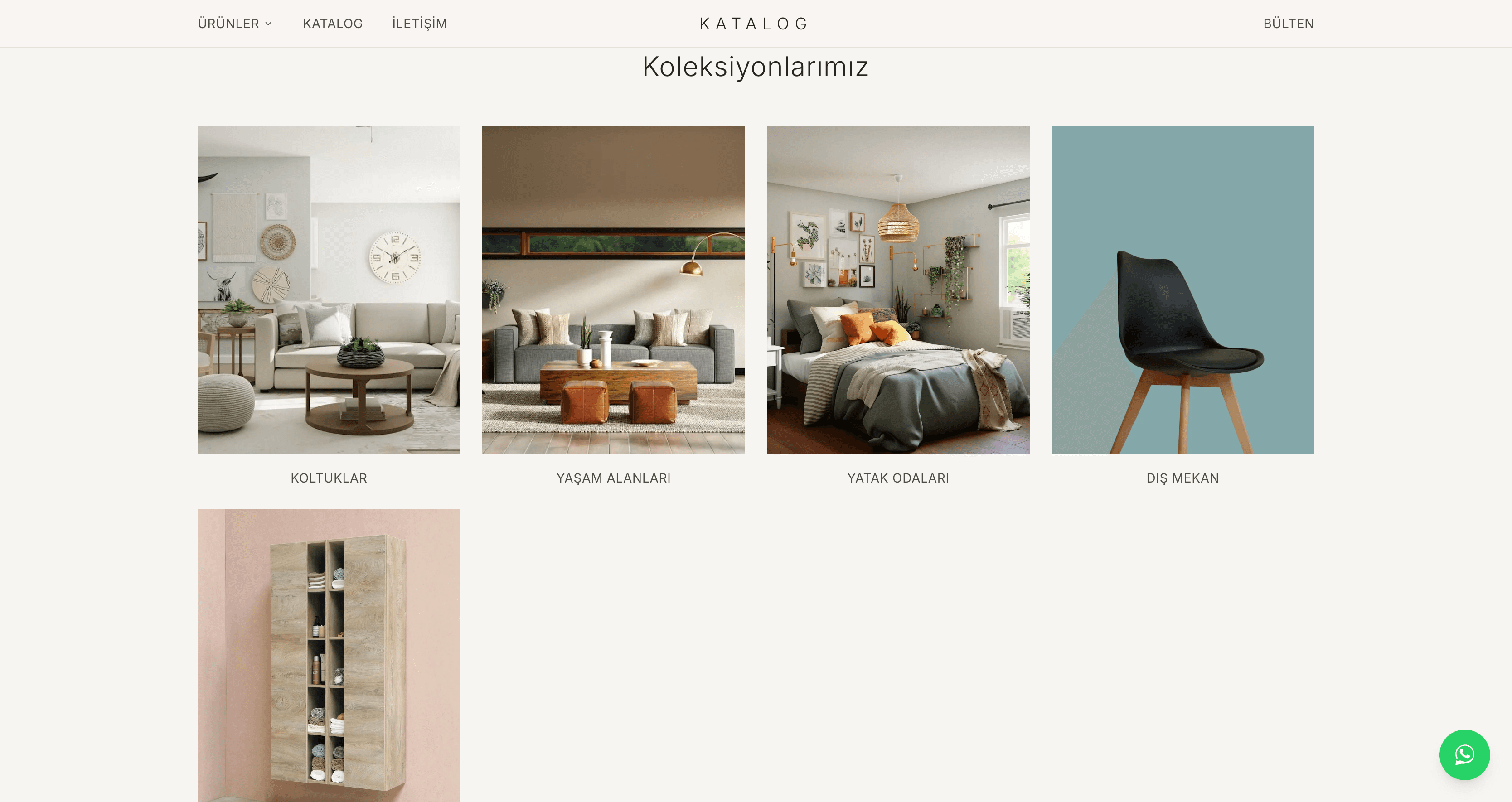 Modern Mobilya Katalog Sitesi ekran görüntüsü 6