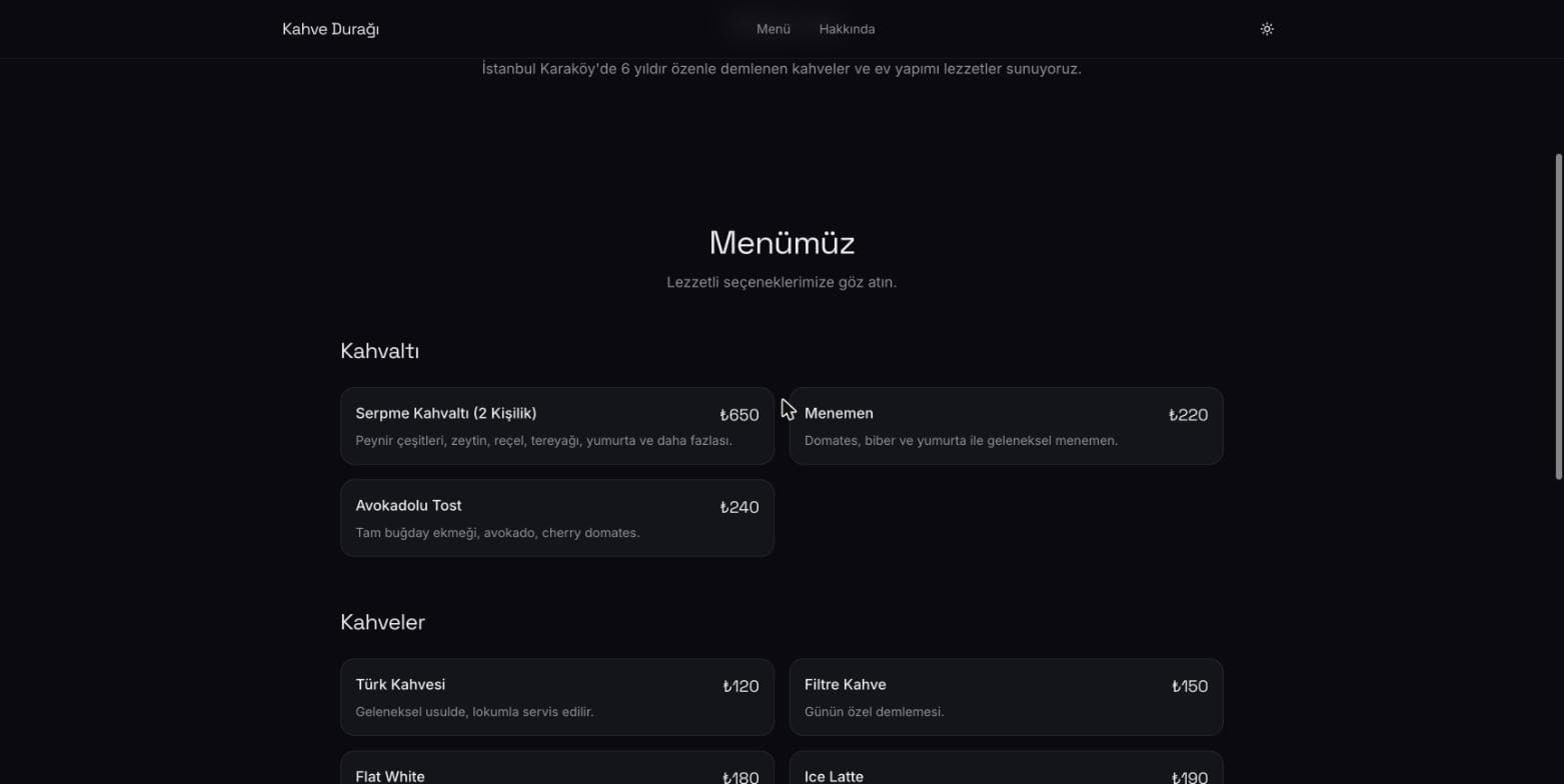 MenuQR — Dijital QR Menü Sistemi ekran görüntüsü 3